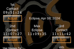 Eclipse timings
